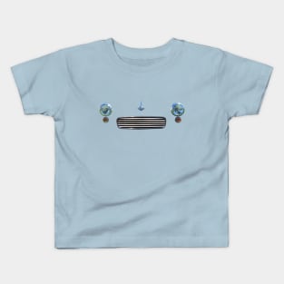 Morris Minor classic car minimalist grille photo Kids T-Shirt